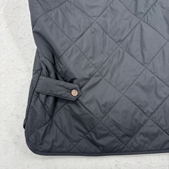 J. Crew Quilted Vest Mens Size L Black Full Zip Pockets Outerwear Outdoor Layer - Picture 6 of 10